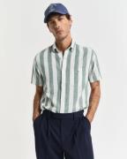 Gant Overhemd met korte mouwen REG COTTON LINEN STRIPE SS SHIRT