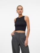Vero Moda Gebreide trui VMGINNY SL O-NECK CROP TOP NOOS