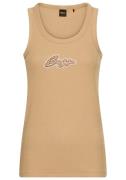 Boss Orange Geribde tanktop Ematite Stonebadge Premium Damesmode