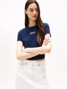 TOMMY JEANS Shirt met korte mouwen TJW SLIM ESSENTIAL LOGO2 TEE EXT