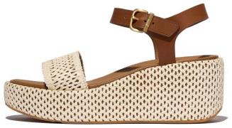 Fitflop Sleehaksandaaltjes PLATFFORMS WOVEN WEDGE , plateau sandaal, z...