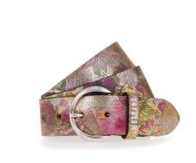 MUSTANG Leren riem Bloemig of dierenontwerp, 4 cm breed (1 stuk)