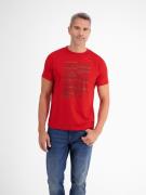 Lerros T-shirt LERROS T-shirt met logo print en ronde hals