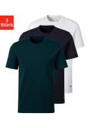H.I.S T-shirt Onderhemd met ronde hals (Set van 3)