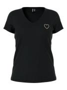 pieces Shirt met V-hals PCNEW BILLY TEE EMB NOOS BC