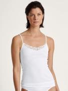 CALIDA Top met spaghettibandjes Cotton Desire met kantdetail op de dec...