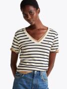 Tommy Hilfiger T-shirt SLIM CODY V-NK SS met V-hals en strepen