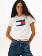 TOMMY JEANS Shirt met korte mouwen TJW REG TJ FLAG SS TEE
