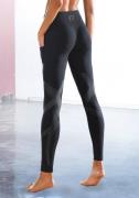active by Lascana Legging met optische reflectie-print en telefoontas,...