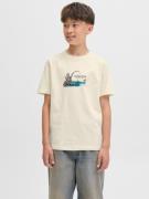 Jack & Jones Junior T-shirt JORSKULL NATURE TEE SS CREW NECK SN JNR