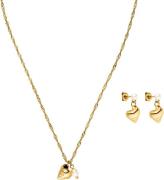 Purelei Oorring- en kettingenset Sieraden cadeau roestvrijstalen Mahin...