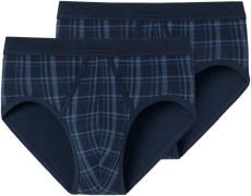 Schiesser Slip Original Classics met contrasterend ruitpatroon (2 stuk...