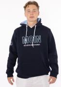 Zwillingsherz Hoodie Moin met geborduurd inscriptie en ankerontwerp op...