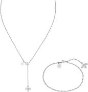 Purelei Sieradenset Sieraden roestvrijstalen ketting en enkelband Mahi...