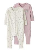 Name It Pyjama NBFNIGHTSUIT 2P ZIP FF JET RAINBOW NOOS (set, 2-delig)