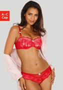 s.Oliver RED LABEL Beachwear BH cup set met fijne, bloeiende kant en d...