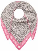 Zwillingsherz Modieus sjaaltje Drihoekdoek BW "Leo & Goed Leo met roze...