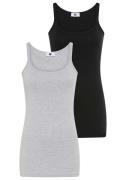 AJC Lange top in basic model in een set van 2 (Set van 2)