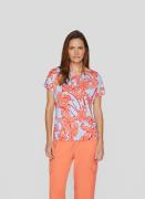 Rabe Shirt met korte mouwen met bloemachtig patroon van een viscosemix