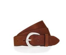 MUSTANG Leren riem Sluiting in gepolijst zilverkleur, 3,5 cm breed (1 ...