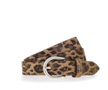 MUSTANG Leren riem Modieuze dierenprint, 2,5 cm (1 stuk)