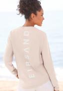Elbsand Longsleeve Tira met logoprint op de rug, shirt met lange mouwe...