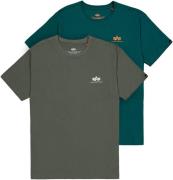 Alpha Industries Shirt met ronde hals Basic T Small Logo 2 Pack (set, ...
