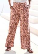 Vivance Palazzobroek met alloverprint, wijde pijpen, met bindband