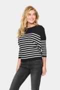 Saint Tropez Gebreide trui MilaSZ R-neck Stripe