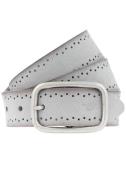 MUSTANG Leren riem Robuust, geperforeerd rundleer met perforatie, 3,5 ...