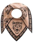 Zwillingsherz Modieus sjaaltje Drihoekdoek "Leo gezicht" met luipaardg...