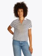 Tommy Hilfiger Poloshirt LYOCELL OPEN-NK RELAXED POLO SS met streepjes...