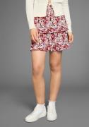 Laura Scott Jerseyrok in trapvorm met zomerse bloemenprint