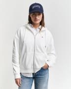 Gant Capuchonsweatvest SHIELD ZIP HOODIE Grafische GANT-borduursel op ...