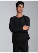 Trigema Tricot-fleecetrui TRIGEMA fleece-shirt met ronde hals