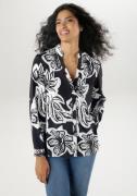 Aniston SELECTED Blouse zonder sluiting met opvallende bloesemprint en...