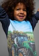 KIDSWORLD Hoodie Tractor - Fotoprint bedrukt ontwerp, van opgeruwde sw...