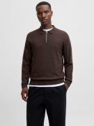 Jack & Jones Trui met polokraag JJEEMIL KNIT POLO HALF ZIP LS NOOS