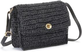 Vivance Schoudertas Handtas Minibag, schoudertas, rieten look, zomerta...