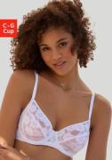 Lascana Beugel-bh van delicate, elastische jacquard kant en fijn mesh,...