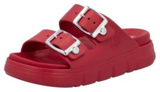 Rieker Slippers , plateau, zomerschoen, slippers in breedte g (=wijd)