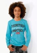 KIDSWORLD Shirt met lange mouwen Theoretisch kann ich praktisch alles ...