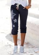 Venice Beach Sweatbroek met sterrenprint en zakken, vrijetijdsbroek, l...