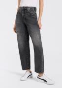 Herrlicher 5-pocket jeans Brooke Denim Black met figuurnaden, in 7/8-l...