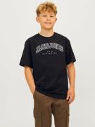 Jack & Jones Junior Shirt met ronde hals JJECALEB VARSITY TEE SS O-NEC...