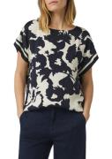 Comma Blouse met korte mouwen met print all-over