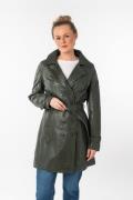Mauritius Lange, leren jas GWTaresa Leren trenchcoat met strikriem (2-...