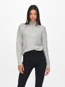 JDY Trui met staande kraag JDYANDREA L/S ZIP CABLE PULLOVE KNT NOOS