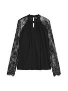 Vero Moda Kanten shirt VMMILLA LS LACE TOP GA JRS NOOS