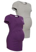 Neun Monate Zwangerschapsshirt 2-pack T-shirts voor zwangerschap en bo...